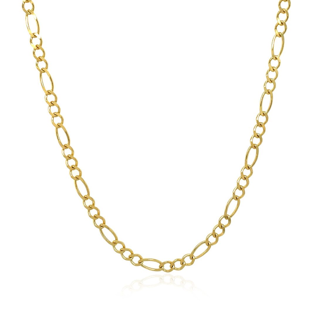 Brand New 10k Yellow Gold Solid Figaro Chain (2.60 mm)