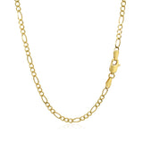 Brand New 10k Yellow Gold Solid Figaro Chain (2.60 mm)