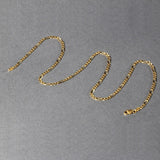 Brand New 10k Yellow Gold Solid Figaro Chain (2.60 mm)