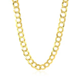 Brand New 14k Yellow Gold Solid Curb Chain (7.00 mm)