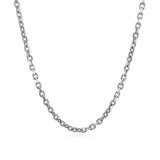 Brand New 14k White Gold Diamond Cut Cable Link Chain (2.20 mm)