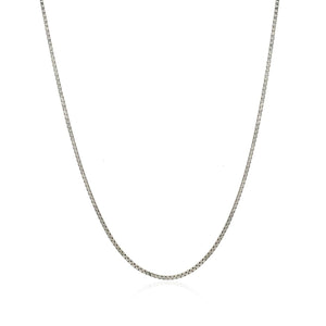 Brand New 14k White Gold Classic Box Chain (0.85 mm)