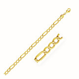 Brand New 10k Yellow Gold Lite Figaro Chain (6.60 mm)