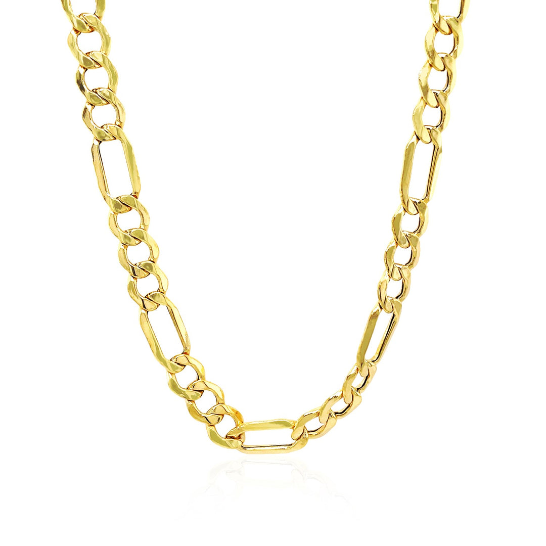 Brand New 10k Yellow Gold Lite Figaro Chain (6.60 mm)