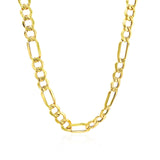 Brand New 10k Yellow Gold Lite Figaro Chain (6.60 mm)