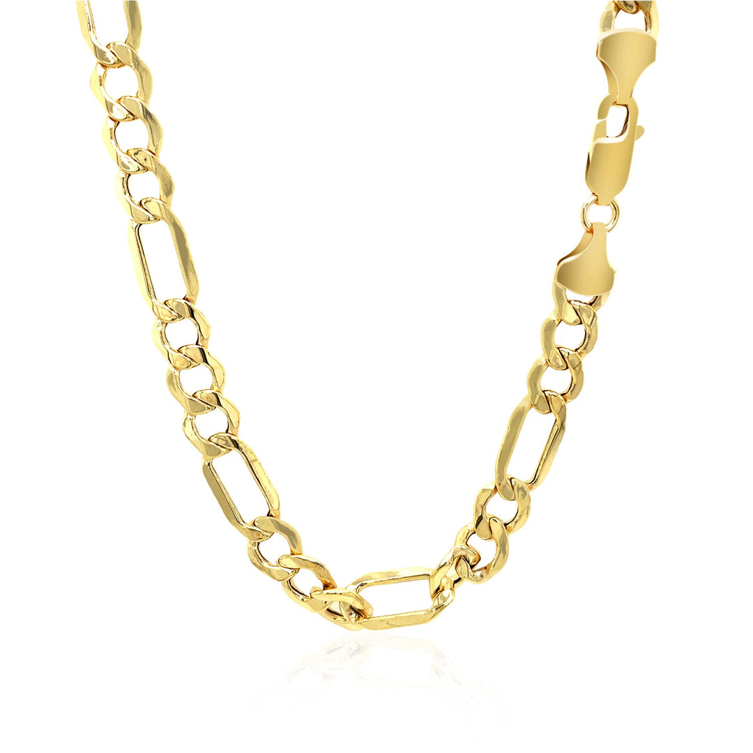 Brand New 10k Yellow Gold Lite Figaro Chain (6.60 mm)