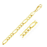 Brand New 10K Yellow Gold Solid Figaro Chain (5.30 mm)