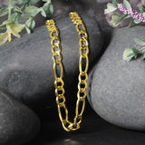 Brand New 10K Yellow Gold Solid Figaro Chain (5.30 mm)