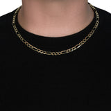 Brand New 10K Yellow Gold Solid Figaro Chain (5.30 mm)