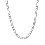 Brand New 14k White Gold Solid Figaro Chain (3.80 mm)