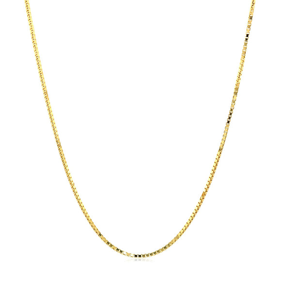 Brand New 14k Yellow Gold Octagonal Box Chain (1.00 mm)