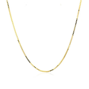 Brand New 14k Yellow Gold Classic Box Chain (0.85 mm)