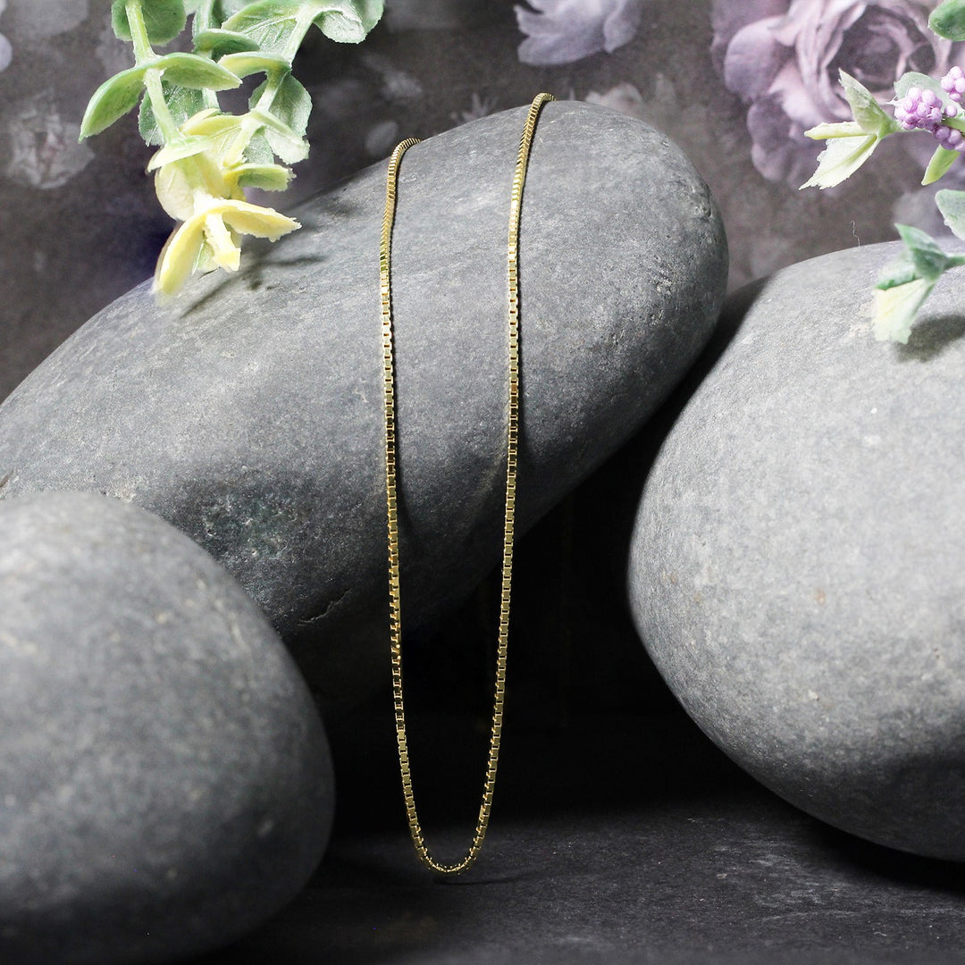 Brand New 14k Yellow Gold Classic Box Chain (0.85 mm)