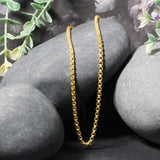 Brand New 14k Yellow Gold Round Box Chain (2.5 mm)