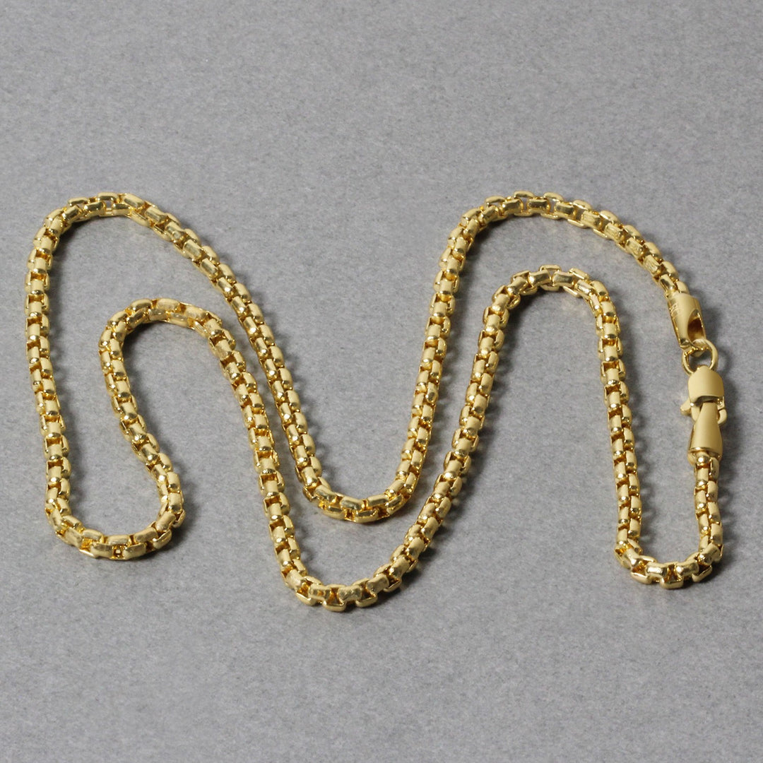 Brand New 14k Yellow Gold Round Box Chain (2.5 mm)