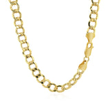 Brand New 14k Yellow Gold Curb Chain (6.20 mm)