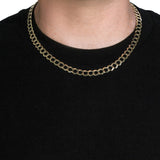 Brand New 10k Yellow Gold Curb Chain 8.20 mm