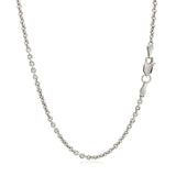 Brand New 14k White Gold Forsantina Lite Cable Link Chain (2.30 mm)