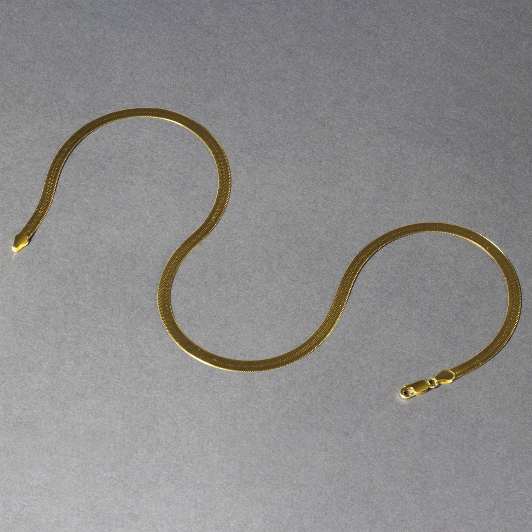 Brand New 14k Yellow Gold Super Flex Herringbone Chain (4.60 mm)