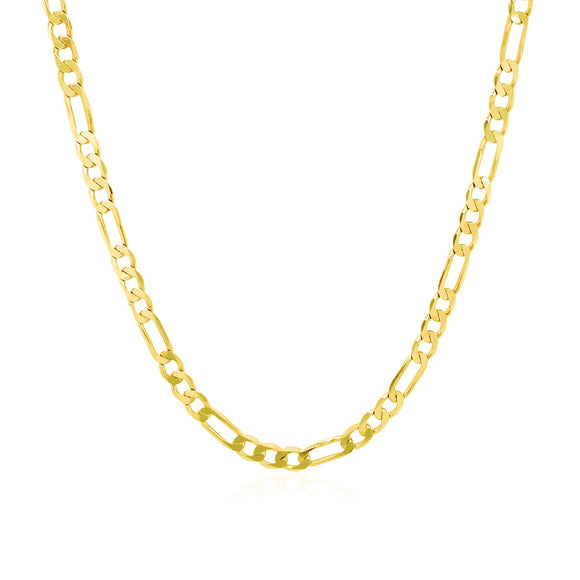 Brand New 14k Yellow Gold Solid Figaro Chain (3.00 mm)