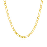 Brand New 14k Yellow Gold Solid Figaro Chain (3.00 mm)