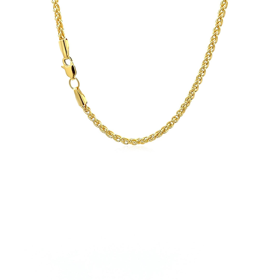 Brand New 14k Yellow Gold  Light Weight Wheat Chain (2.40 mm)