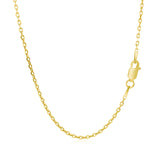 Brand New 14k Yellow Gold Diamond Cut Cable Link Chain (1.50 mm)