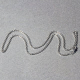 Brand New 14k White Gold Diamond Cut Cable Link Chain (1.50 mm)