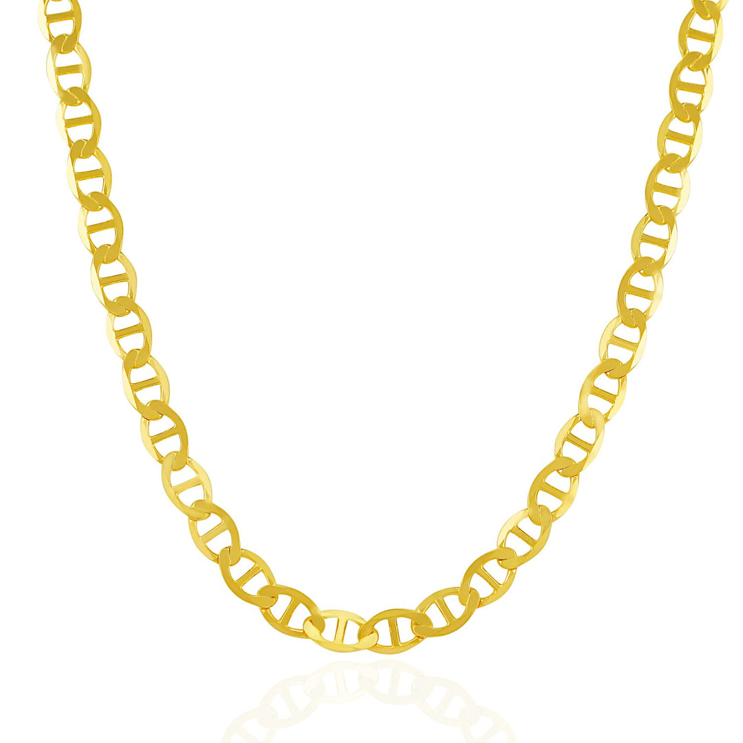 Brand New 14k Yellow Gold Mariner Link Chain (6.30 mm)