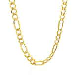 Brand New 14k Yellow Gold Lite Figaro Chain (6.60 mm)