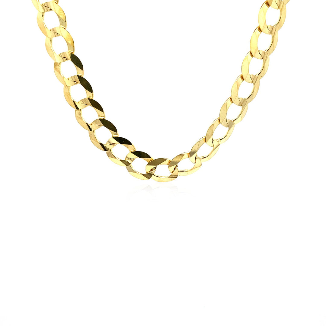 Brand New 14k Yellow Gold Solid Curb Chain (8.20 mm)