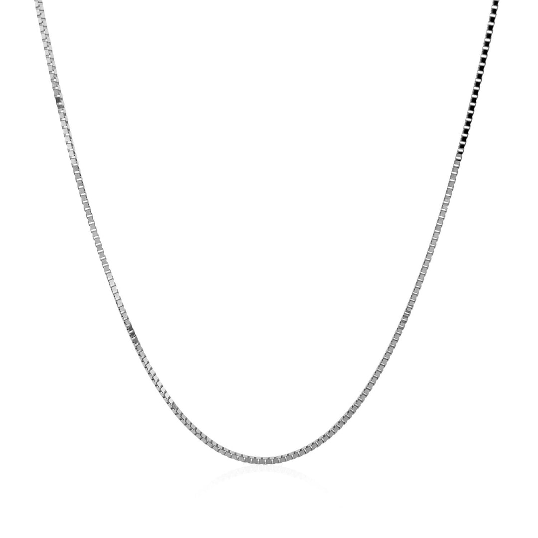 Brand New 14k White Gold Classic Box Chain (0.75 mm)