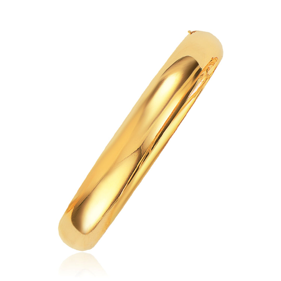 Brand New Classic Bangle in 14k Yellow Gold (10.00 mm)