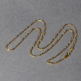 Brand New 14k Yellow Gold Solid Figaro Chain (1.90 mm)