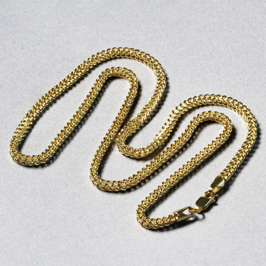 Brand New 14k Yellow Gold Light Weight Wheat Chain (3.20 mm)