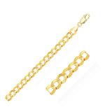 Brand New 14k Yellow Gold Solid Curb Chain (10.00 mm)