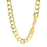 Brand New 14k Yellow Gold Solid Curb Chain (10.00 mm)