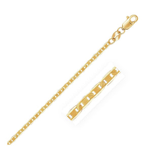 Brand New 10k Yellow Gold Mariner Link Bracelet (1.70 mm)