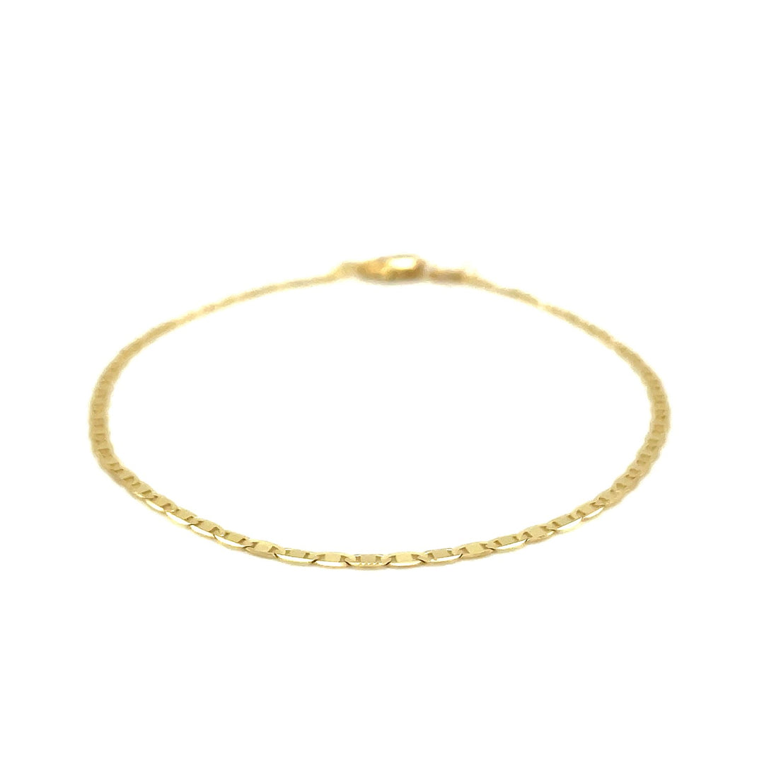 Brand New 10k Yellow Gold Mariner Link Bracelet (1.70 mm)