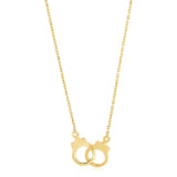 Brand New 14k Yellow Gold High Polish Handcuff Necklace