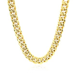 Brand New 14k Yellow Gold Semi Solid Miami Cuban Chain (7.20 mm)