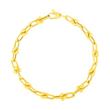 Brand New 14k Yellow Gold 7 1/2 inch Jax Chain Bracelet (4.00 mm)