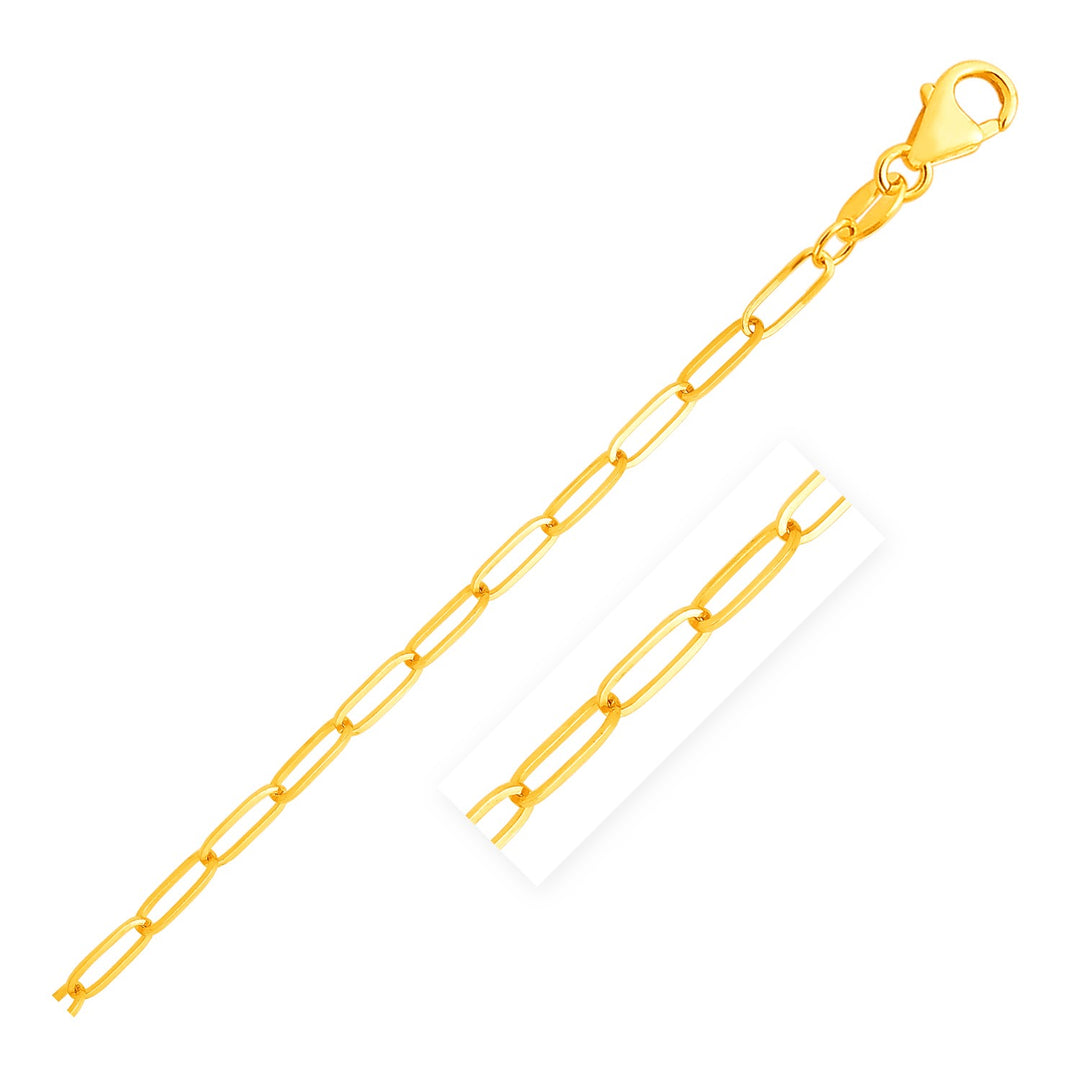 14K Yellow Gold Paperclip Chain (4.0 mm)