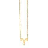 Brand New 14K Yellow Gold Aries Necklace