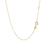 Brand New 14k Tri-Color Gold Rosary Chain Necklace