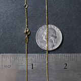 Brand New 14k Tri-Color Gold Rosary Chain Necklace