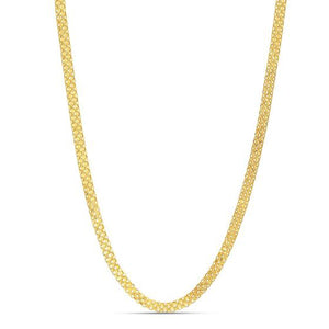 Brand New 14k Yellow Gold Bismark Chain (3.50 mm)