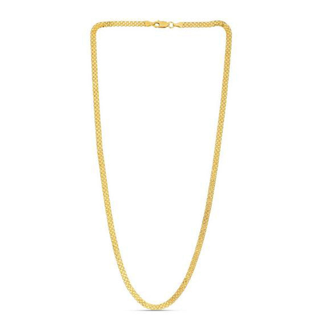 Brand New 14k Yellow Gold Bismark Chain (3.50 mm)