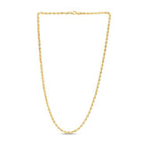 Brand New 14k Yellow Gold Light Rope Chain (3.00 mm)