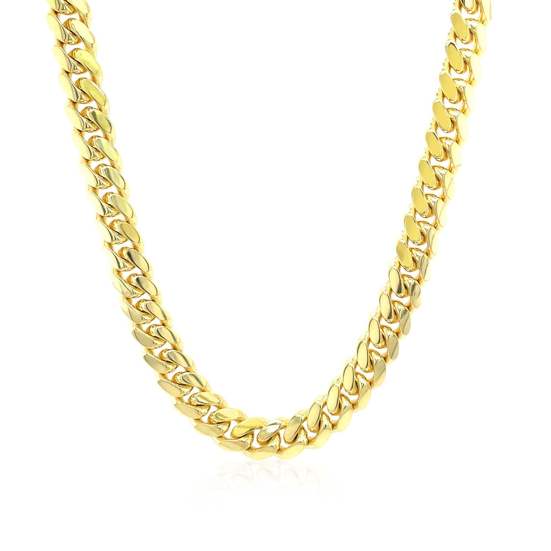 Brand New 10k Yellow Gold Classic Miami Cuban Solid Chain (6.10 mm)